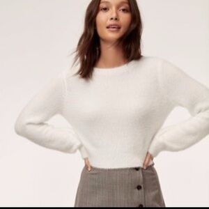 Aritzia SUNDAY BEST Ramona sweater fuzzy warm pullover size small